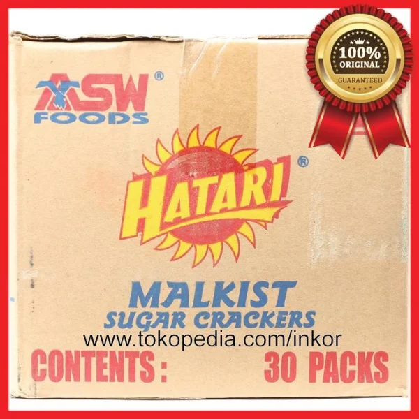 Gambar HATARI MALKIST SUGAR CRACKERS BUTIRAN GULA ASLI 115GR (2)