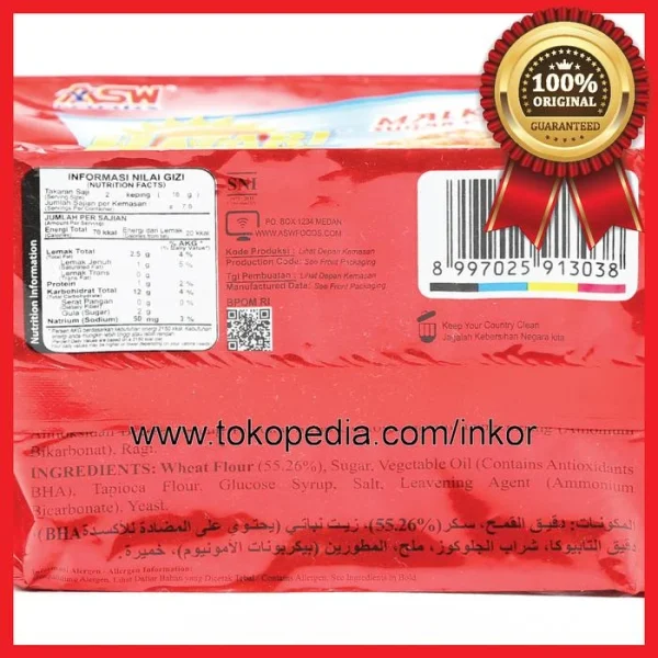 Gambar HATARI MALKIST SUGAR CRACKERS BUTIRAN GULA ASLI 115GR (5)