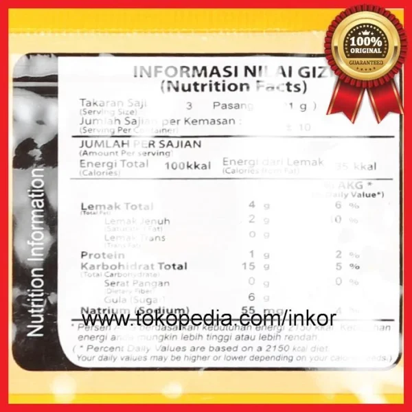 Gambar HATARI ORANGE FLAVOUR CREAM BISCUIT RASA JERUK 200GR (4)