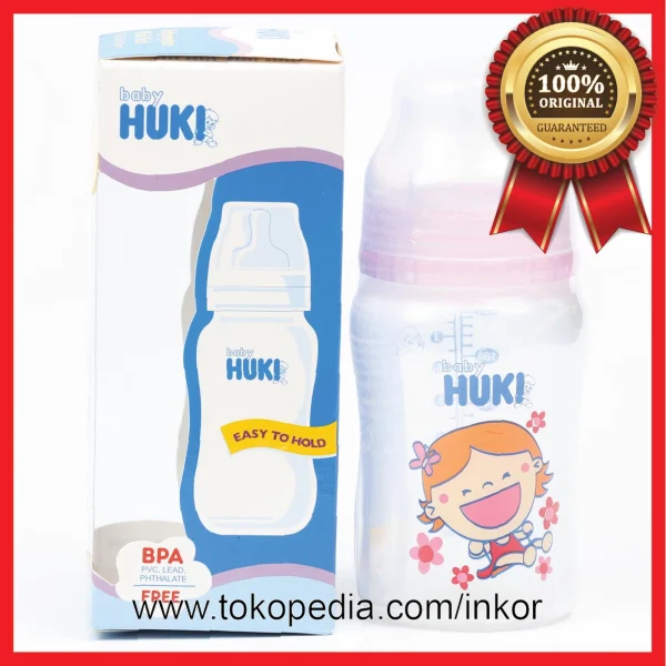 Gambar HUKI BABY BOTOL SUSU BAYI WIDE NECK BOTTLE 230ML (1)