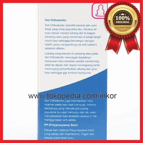 Gambar HUKI BABY BOTOL SUSU CHARACTER ORTHODONTIC 120ML - Biru Muda (3)
