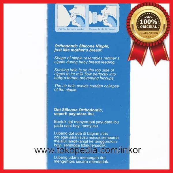 Gambar HUKI BABY BOTOL SUSU SUPER FLO ROUND BOTTLE ORTHODONTIC 250ML (3)