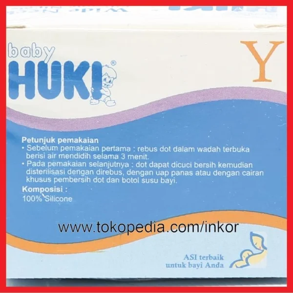 Gambar HUKI BABY DOT EMPENG SILIKON WIDE NECK Y 6 BULAN 1PCS (2)