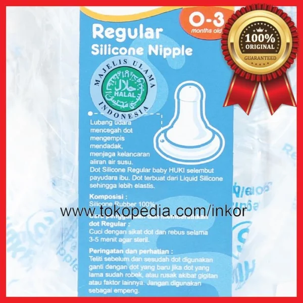 Gambar HUKI BABY DOT SILICONE REGULAR DOT BAYI SILIKON S TOPLES 18PCS (3)