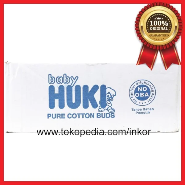 Gambar HUKI BABY PURE COTTON BUDS 100 STICKS (3)