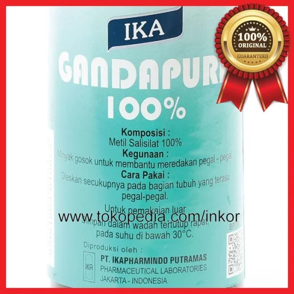 Gambar IKA GANDAPURA MINYAK GOSOK UNTUK PEGAL PEGAL 100% 100ML (4)