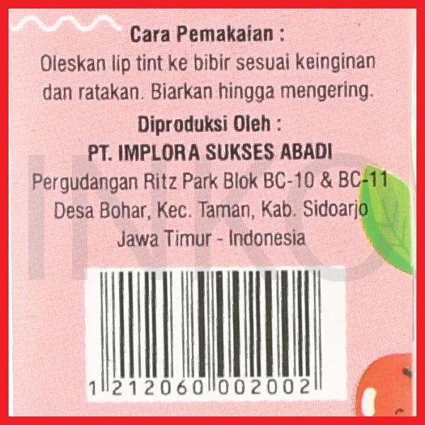 Gambar IMPLORA CHEEK LIPTINT CHERRY BOMB 2502 5 (2)