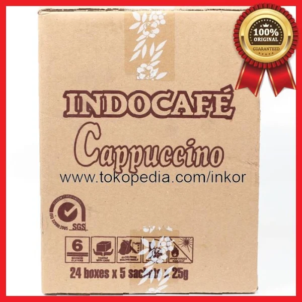 Gambar INDOCAFE CAFFE LATTE KOPI SUSU PACK 10X20GR (2)