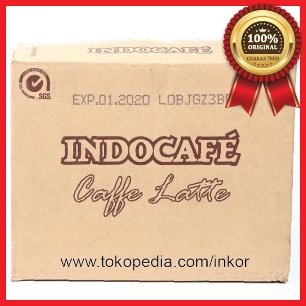 Gambar INDOCAFE CAFFE LATTE KOPI SUSU PACK 10X20GR (3)