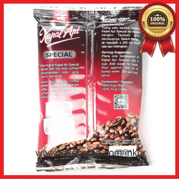 Gambar KAPAL API SPECIAL KOPI BUBUK COFFEE POUCH 165GR (5)