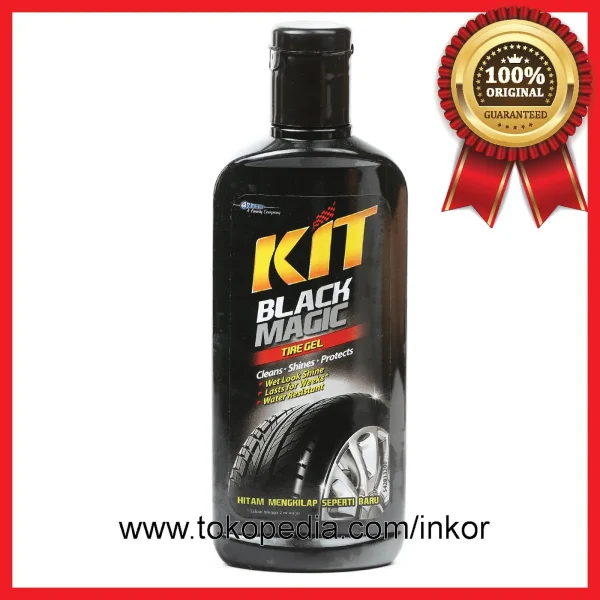 Gambar KIT BLACK MAGIC TIRE GEL CLEANS SHINES PROTECTS 300ML (1)
