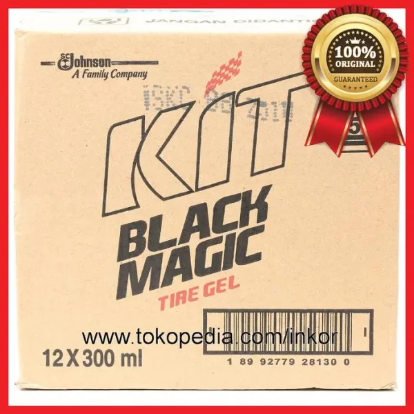 Gambar KIT BLACK MAGIC TIRE GEL CLEANS SHINES PROTECTS 300ML (3)