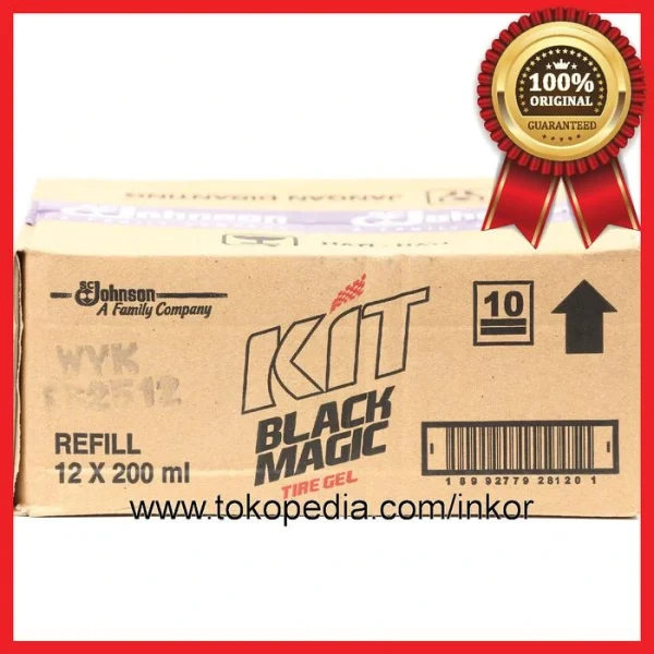 Gambar KIT BLACK MAGIC TIRE GEL CLEANS SHINES PROTECTS POUCH 200ML (3)