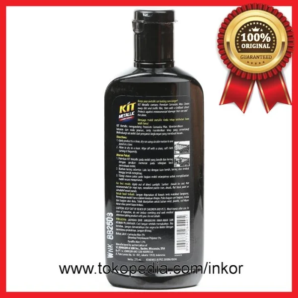 Gambar KIT METALLIC LIQUID CAR WAX PREMIUM CARNAUBA WAX 275ML (5)