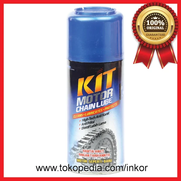 Gambar KIT MOTOR CHAIN LUBE CLEANS LUBRICATES PROTECTS AEROSOL 110ML (1)