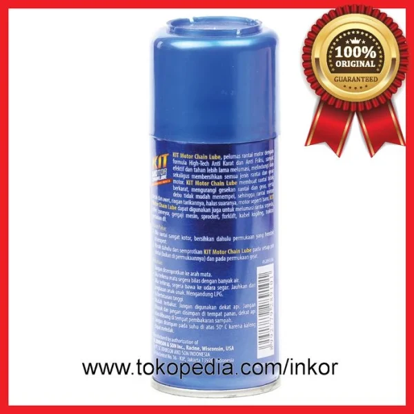 Gambar KIT MOTOR CHAIN LUBE CLEANS LUBRICATES PROTECTS AEROSOL 110ML (4)