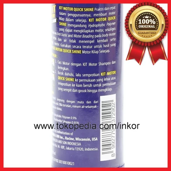 Gambar KIT MOTOR QUICK SHINE REFILL BOTOL 100ML (3)