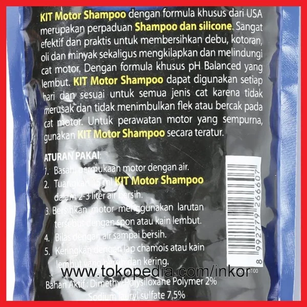 Gambar KIT MOTOR SHAMPOO PLUS PREMIUM SILICONE POUCH 200ML (2)