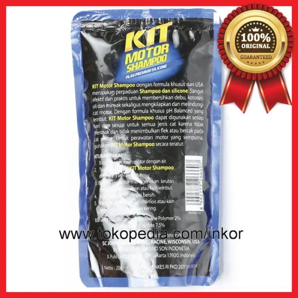 Gambar KIT MOTOR SHAMPOO PLUS PREMIUM SILICONE POUCH 200ML (3)