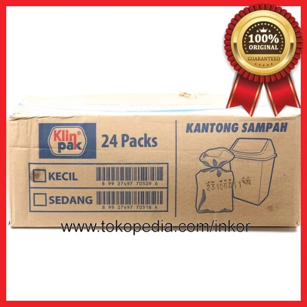 Gambar KLINPAK KANTONG SAMPAH PLASTIK KECIL KUAT TEBAL TIDAK BAU 30PCS (4)