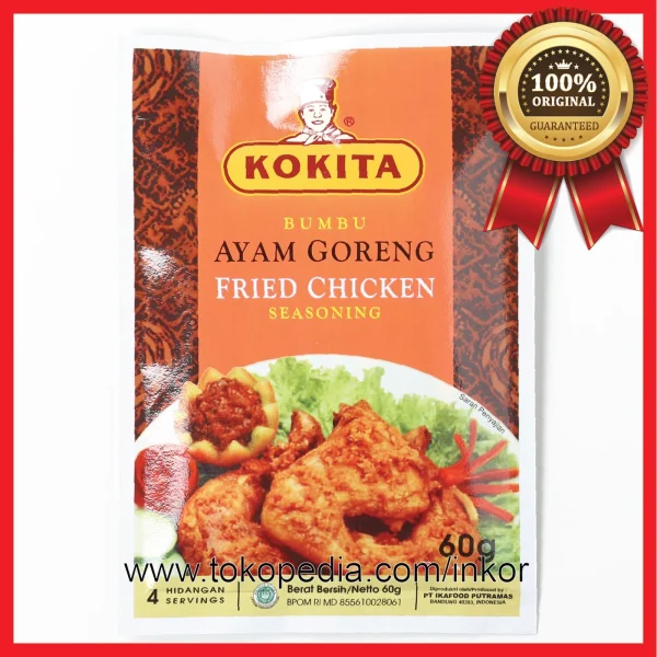 Gambar KOKITA BUMBU AYAM GORENG FRIED CHICKEN SEASONING SACHET 60GR (1)