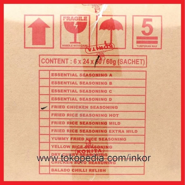 Gambar KOKITA BUMBU AYAM GORENG FRIED CHICKEN SEASONING SACHET 60GR (2)
