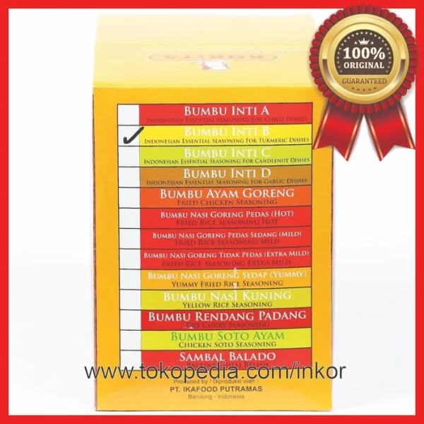Gambar KOKITA BUMBU INTI B BUMBU DASAR MASAKAN DENGAN KUNYIT SACHET 50GR (3)