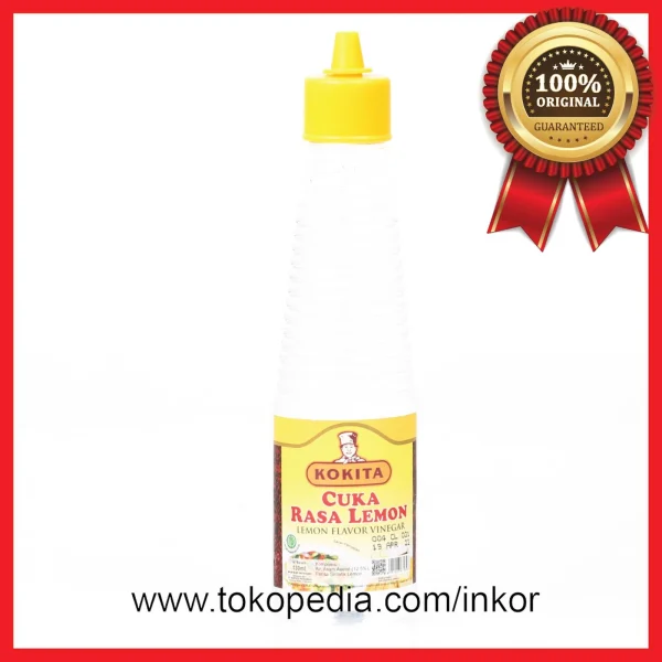 Gambar KOKITA CUKA RASA LEMON FLAVOR VINEGAR 130ML (1)