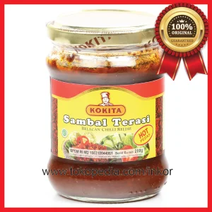 Gambar KOKITA SAMBAL TERASI BELACAN CHILLI RELISH HOT PEDAS 200GR (1)