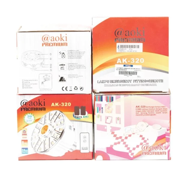 Gambar LAMPU EMERGENCY FITTING+REMOTE AOKI PREMIUM AK 320 (2)