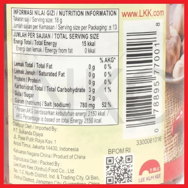 Gambar LEE KUM KEE SAUS CABAI DENGAN BAWANG PUTIH 226GR (5)