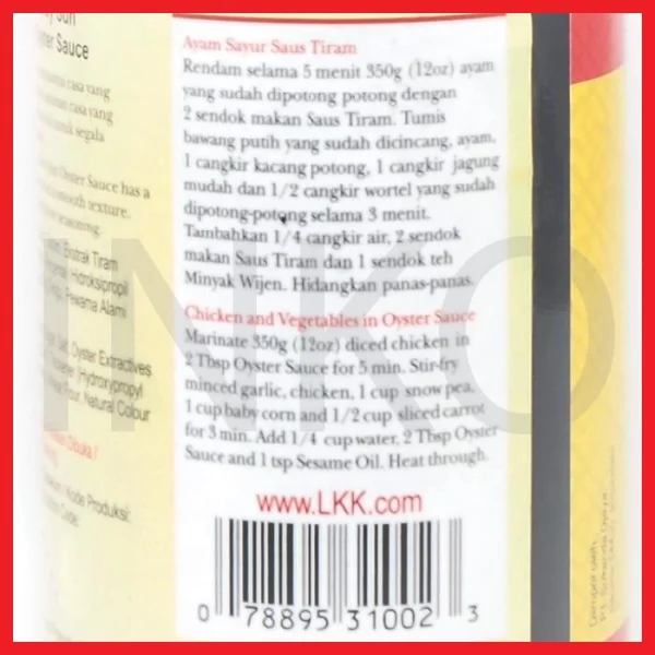Gambar LEE KUM KEE SAUS TIRAM CHOY SUN OYSTER SAUCE 510GR (2)