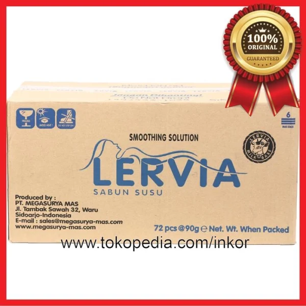 Gambar LERVIA SABUN SUSU SOAP BAR PLUS AVOCADO 90GR (2)
