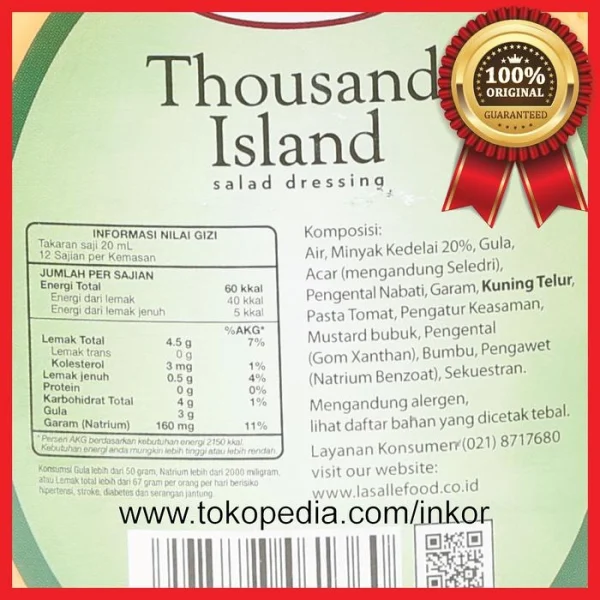 Gambar MAESTRO THOUSAND ISLAND SALAD DRESSING 237ML (4)