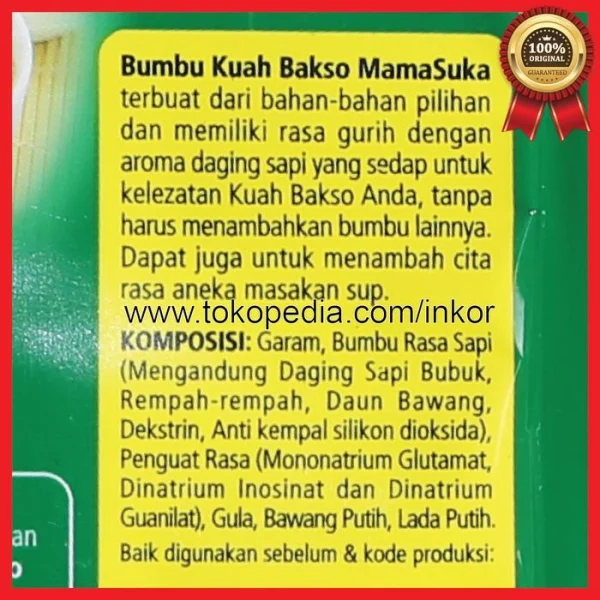 Gambar MAMASUKA BUMBU KUAH BAKSO RENCENG 24X8GR (3)