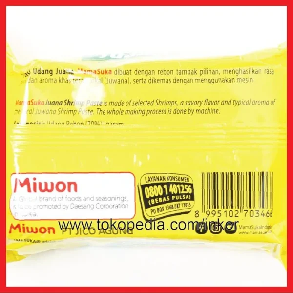 Gambar MAMASUKA TERASI UDANG JUANA SUDAH REBON RASA KHAS JUWANA 90GR (5)