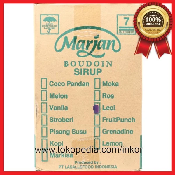 Gambar MARJAN BOUDOIN SIRUP RASA LECI BOTOL 460ML (3)