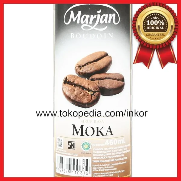 Gambar MARJAN BOUDOIN SIRUP RASA MOKA BOTOL 460ML (2)