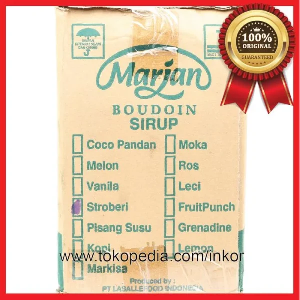 Gambar MARJAN BOUDOIN SIRUP RASA STROBERI BOTOL 460ML (2)