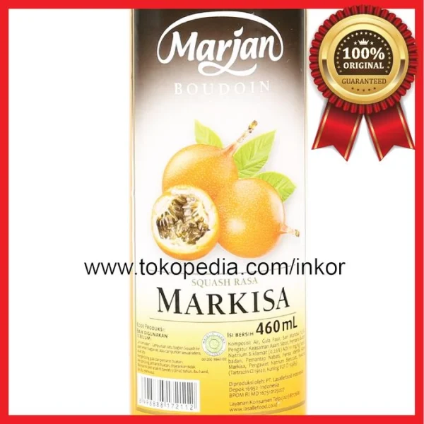 Gambar MARJAN BOUDOIN SQUASH RASA MARKISA BOTOL 460ML (3)
