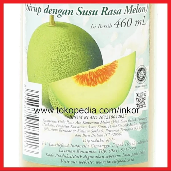 Gambar MARJAN BOUDOIN SYRUP WITH MILK MELON SIRUP SUSU MELON 460ML (2)