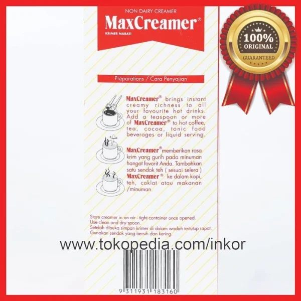 Gambar MAX CREAMER NON DAIRY CREAMER KRIMER NABATI REFILL 500GR (4)