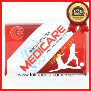 Gambar MEDICARE ANTIBACTERIAL SOAP SABUN MANDI FRESH RED 90GR (1)