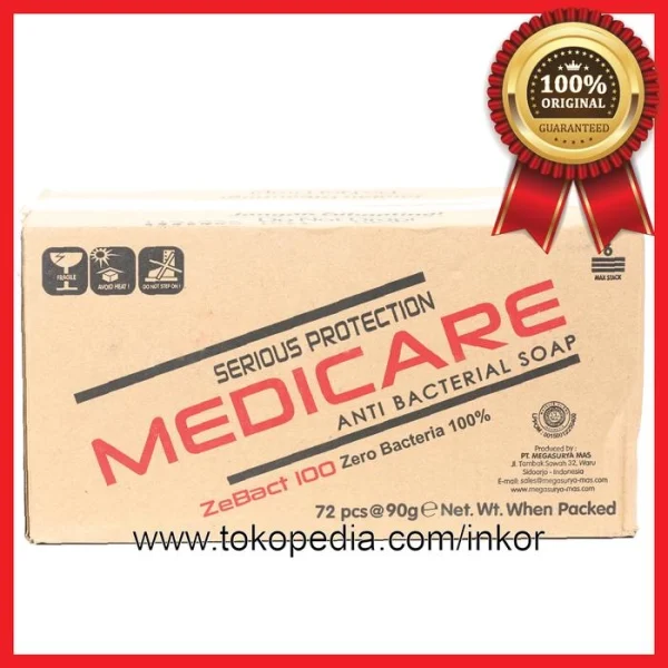Gambar MEDICARE ANTIBACTERIAL SOAP SABUN MANDI FRESH RED 90GR (3)