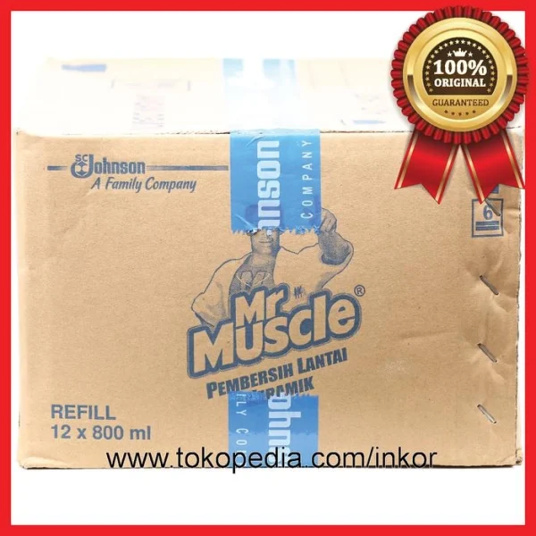 Gambar MR MUSCLE AXI TRIGUNA PEMBERSIH KERAMIK APPLE POUCH 800ML (2)