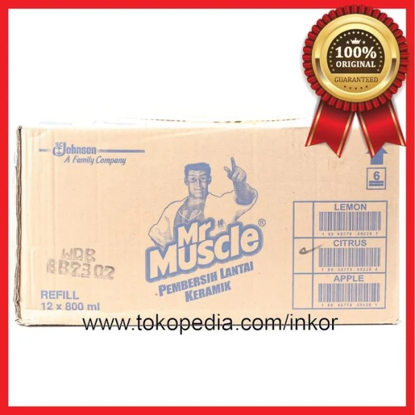 Gambar MR MUSCLE AXI TRIGUNA PEMBERSIH KERAMIK CITRUS LAVENDER POUCH 800ML (3)
