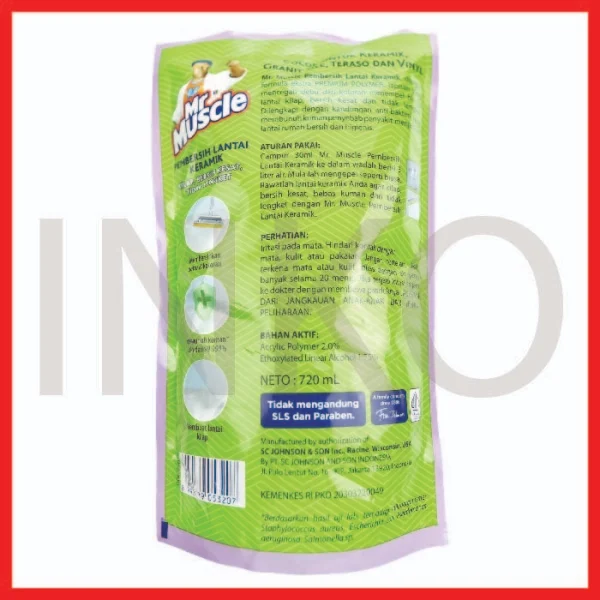 Gambar MR MUSCLE AXI TRIGUNA PEMBERSIH KERAMIK CITRUS LAVENDER POUCH 800ML (4)