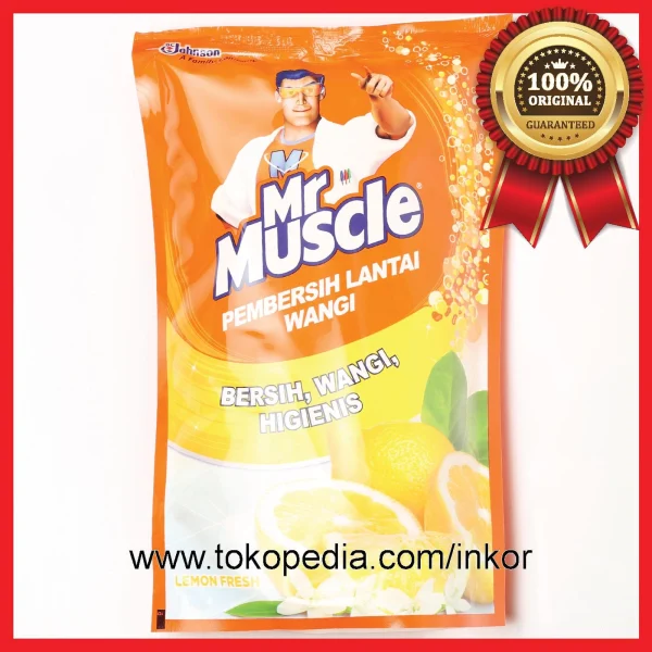 Gambar MR MUSCLE AXI TRIGUNA PEMBERSIH KERAMIK LEMON POUCH 800ML (1)