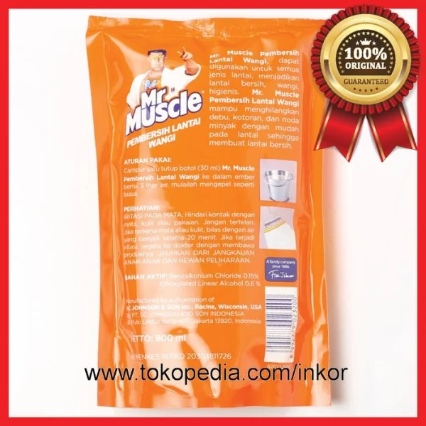 Gambar MR MUSCLE AXI TRIGUNA PEMBERSIH KERAMIK LEMON POUCH 800ML (2)