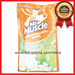 Gambar MR MUSCLE AXI TRIGUNA PEMBERSIH LANTAI WANGI APPLE POUCH 800ML (1)